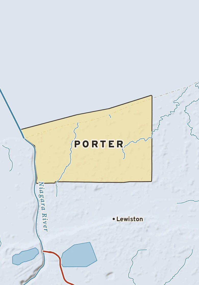 Atlas plate of Porter, New York.