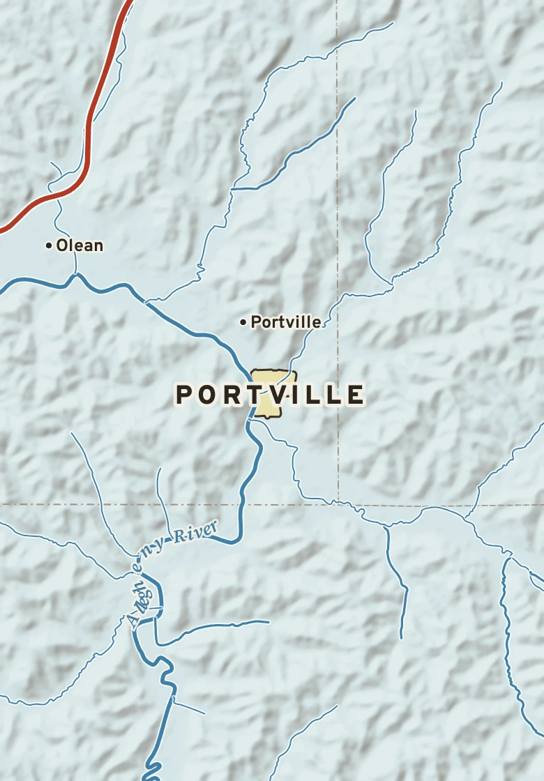 Atlas plate of Portville, New York.