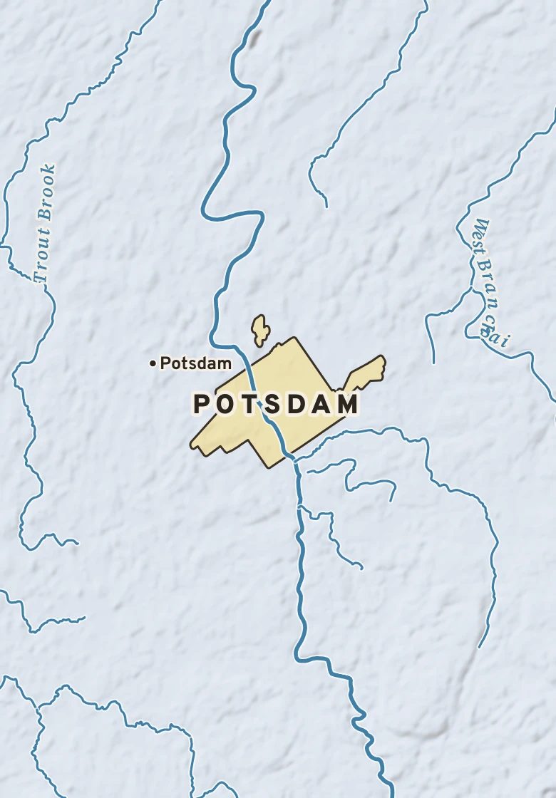 Atlas plate of Potsdam, New York.