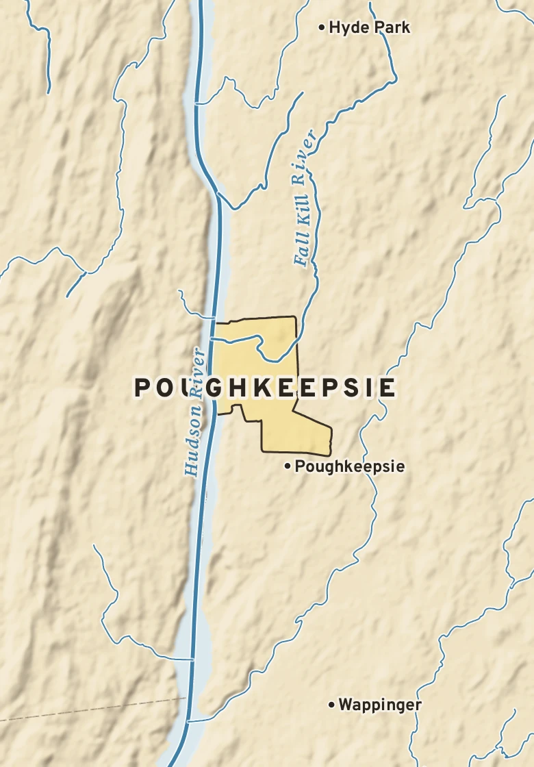 Atlas plate of Poughkeepsie, New York.