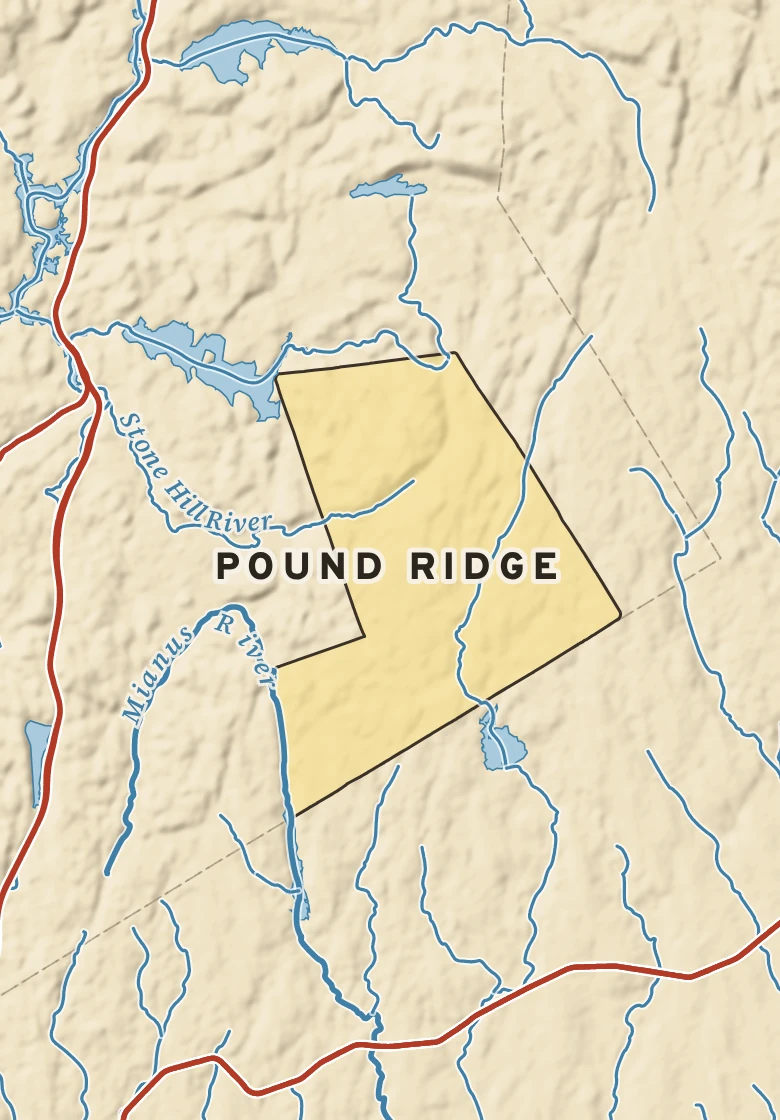 Atlas plate of Pound Ridge, New York.