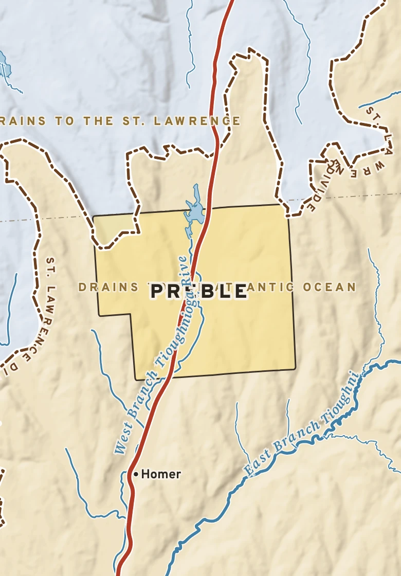 Atlas plate of Preble, New York.