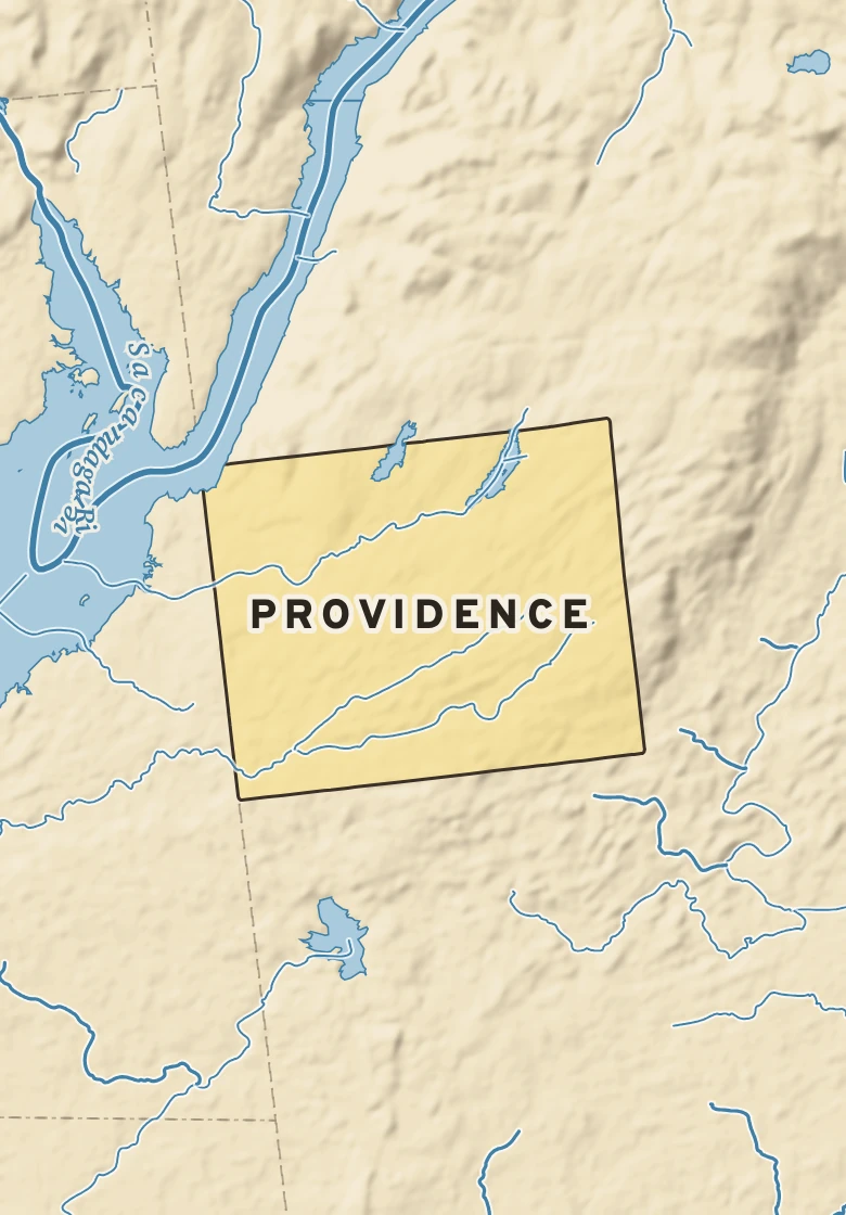 Atlas plate of Providence, New York.