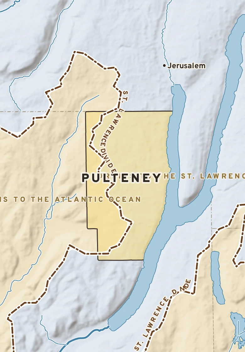 Atlas plate of Pulteney, New York.
