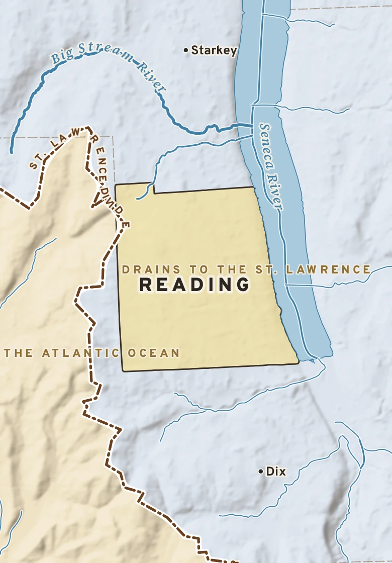 Atlas plate of Reading, New York.