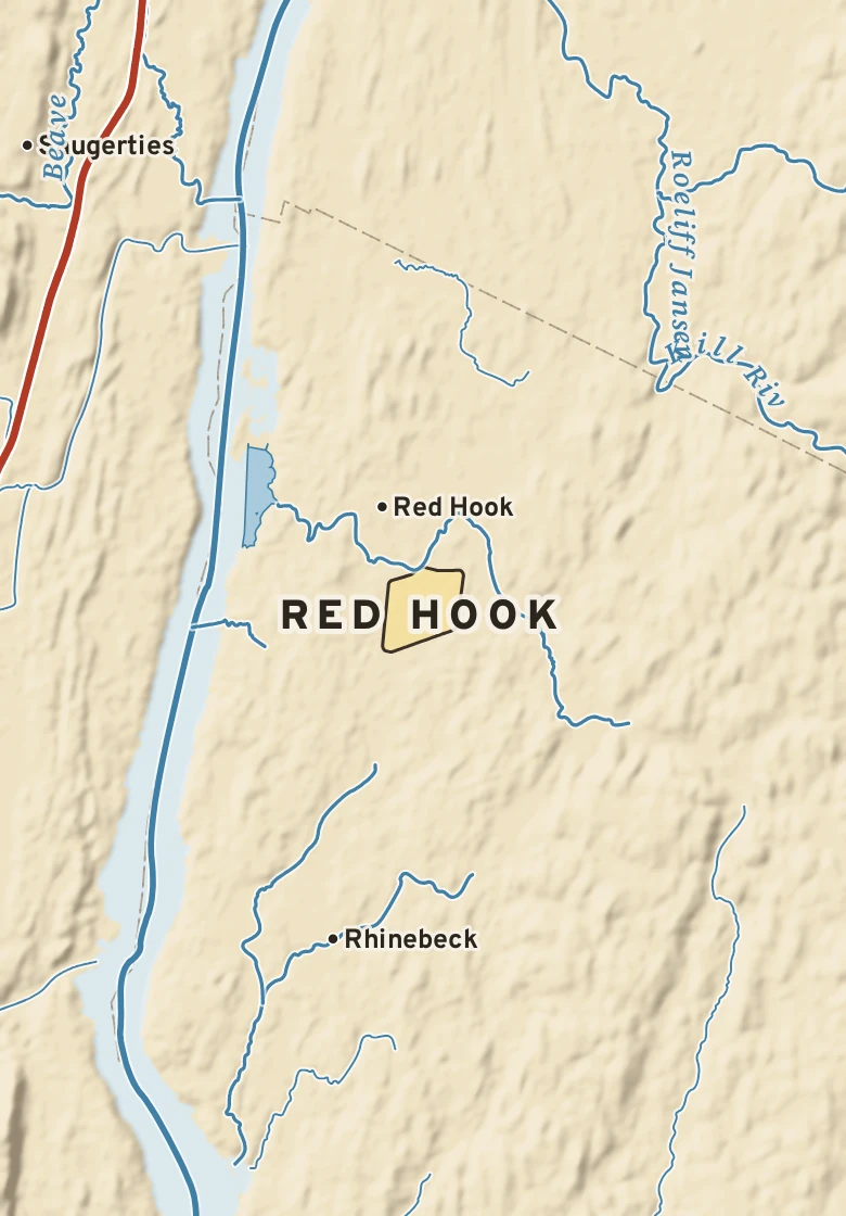 Atlas plate of Red Hook, New York.