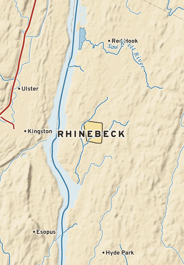 Atlas plate of Rhinebeck, New York.