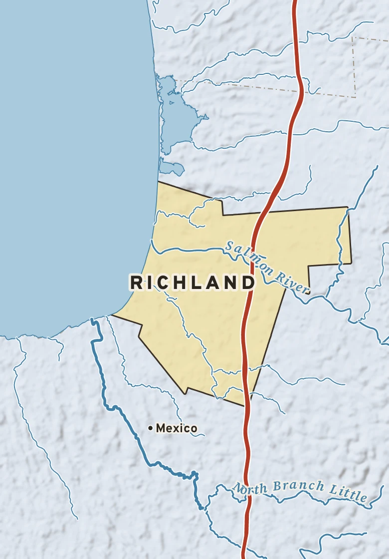 Atlas plate of Richland, New York.