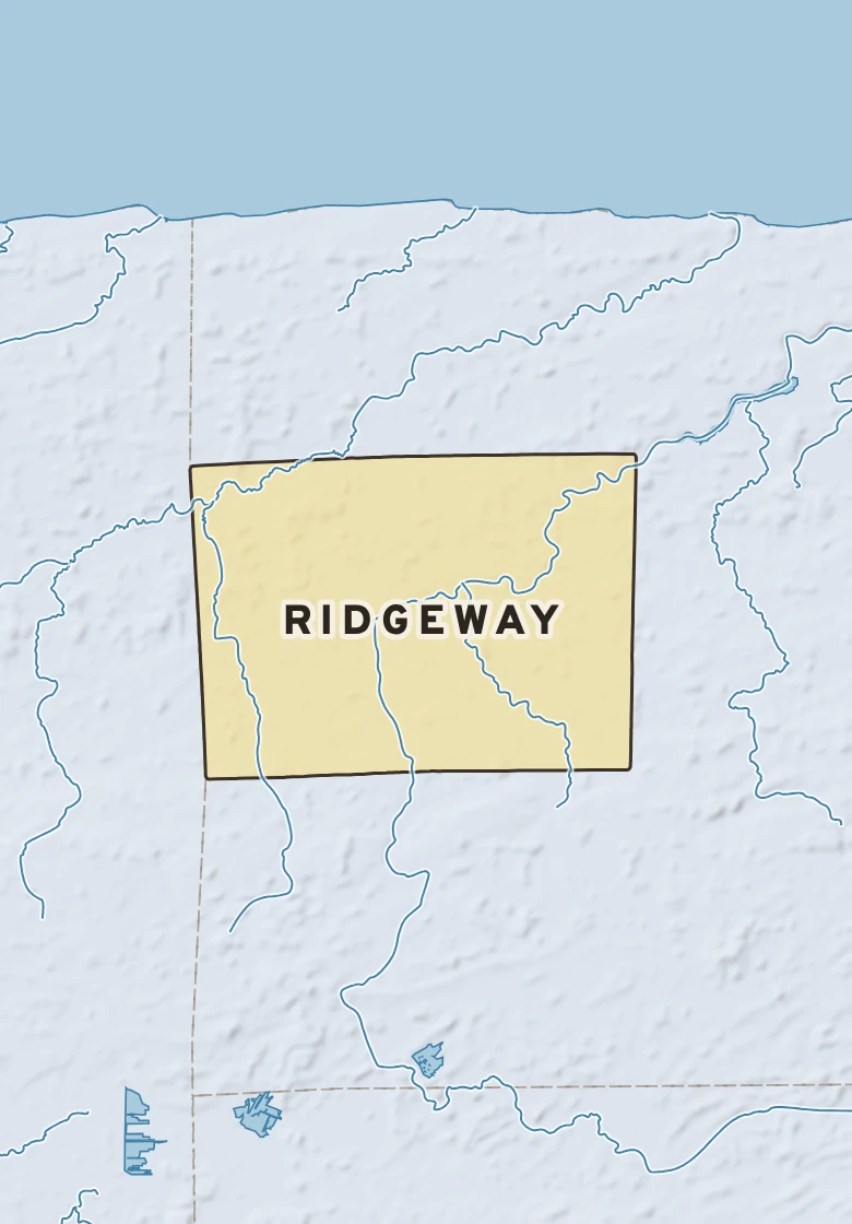 Atlas plate of Ridgeway, New York.