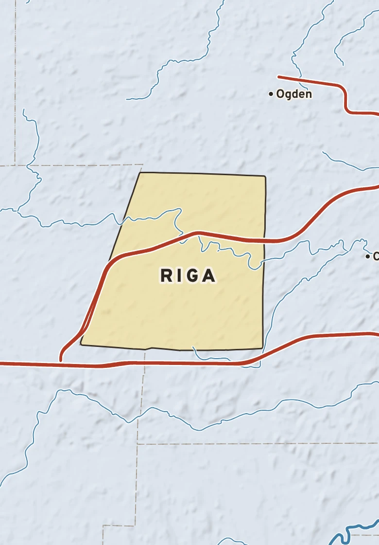 Atlas plate of Riga, New York.