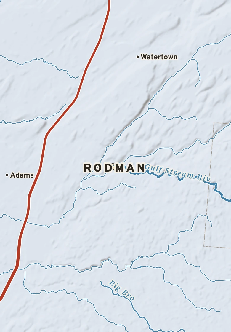 Atlas plate of Rodman, New York.