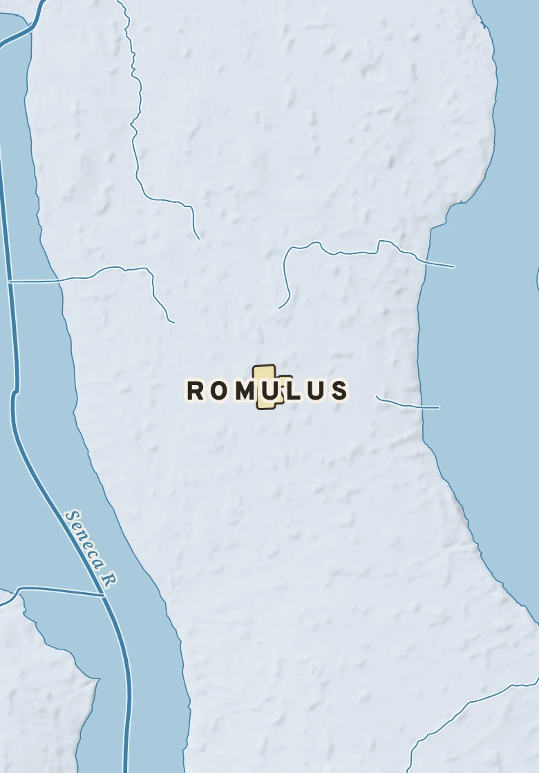 Atlas plate of Romulus, New York.