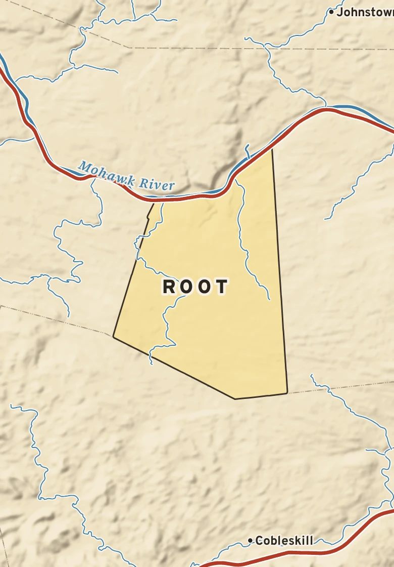 Atlas plate of Root, New York.