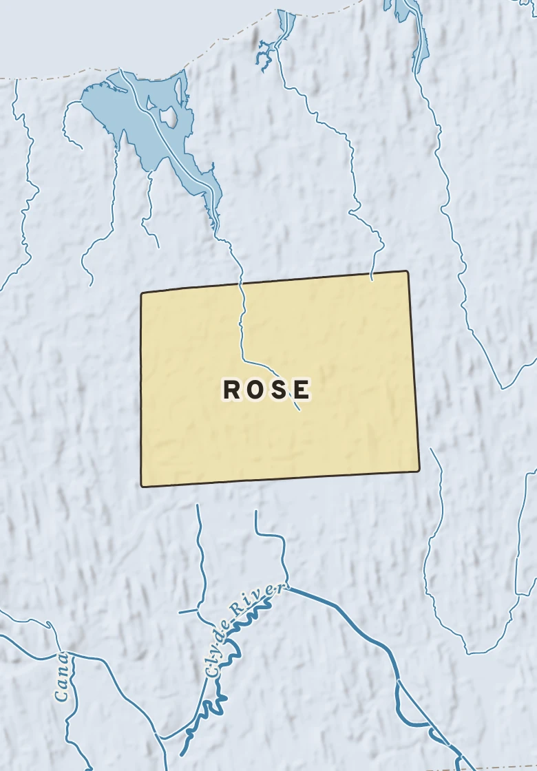 Atlas plate of Rose, New York.