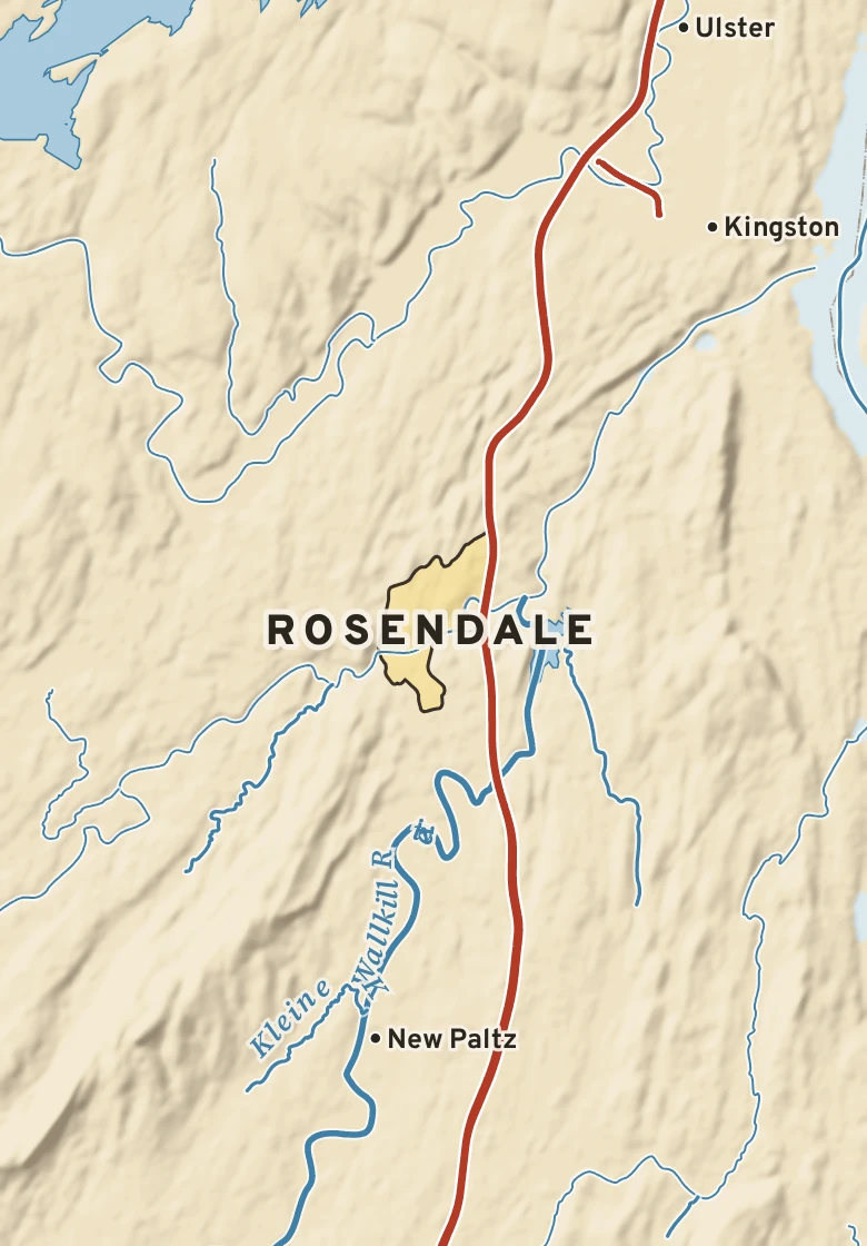 Atlas plate of Rosendale, New York.