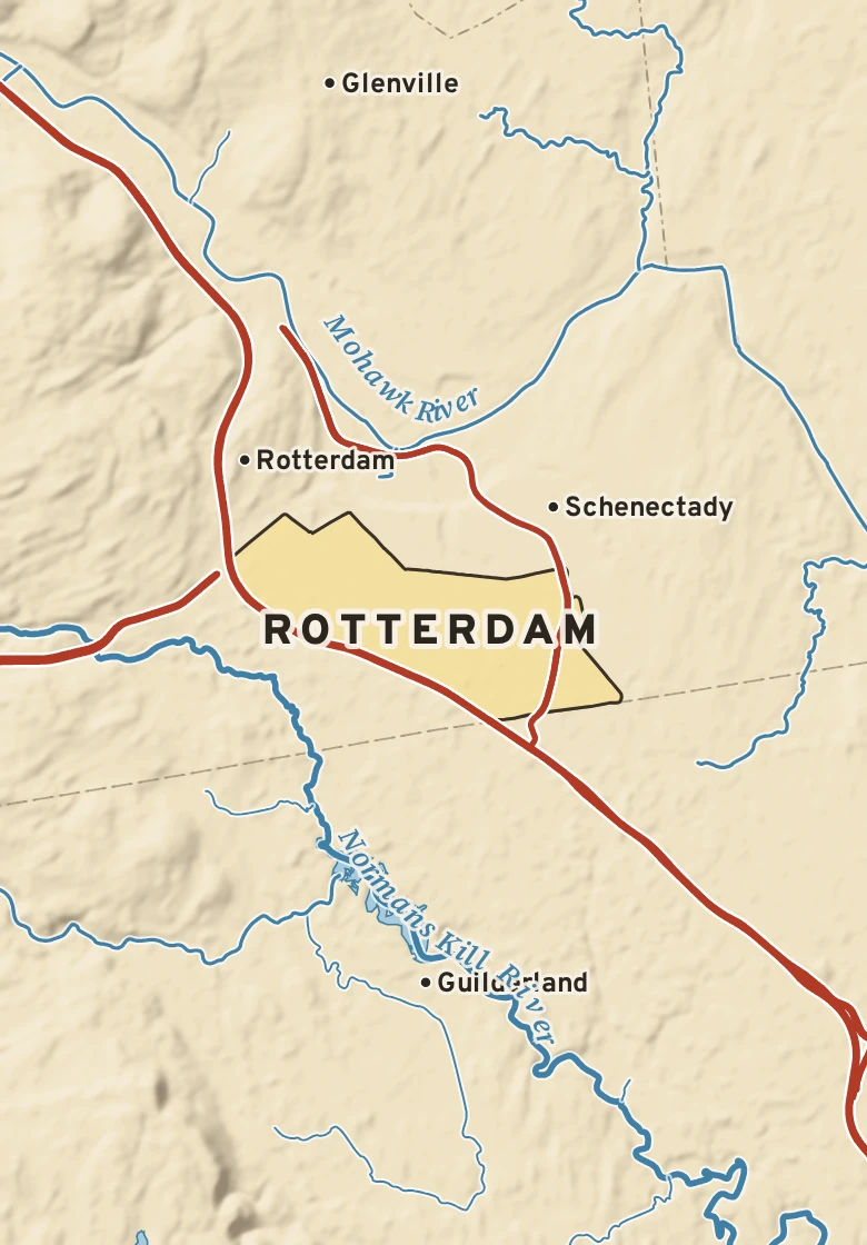 Atlas plate of Rotterdam, New York.