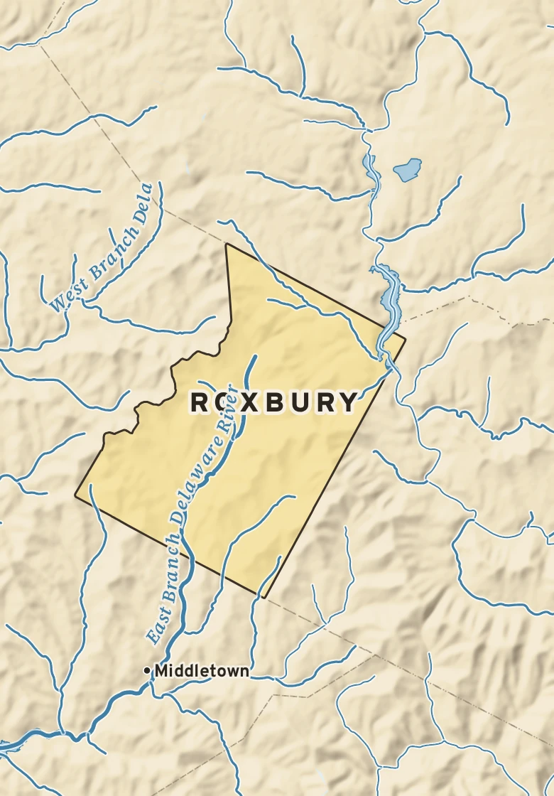 Atlas plate of Roxbury, New York.