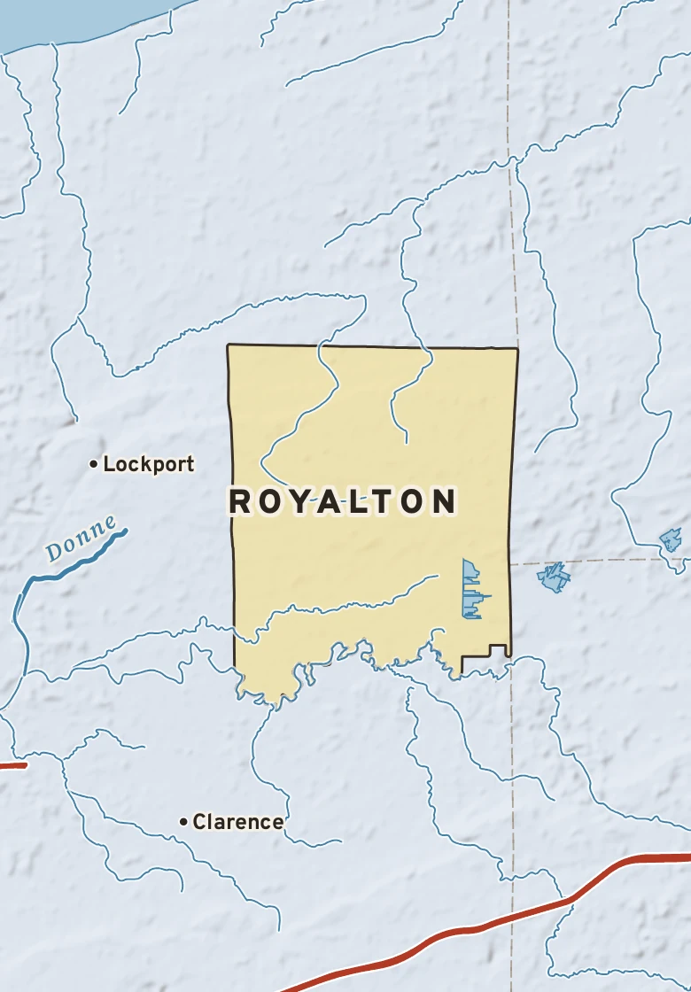 Atlas plate of Royalton, New York.