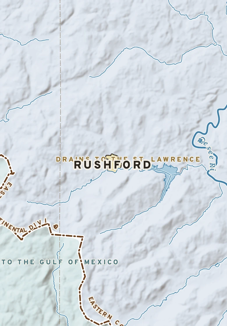 Atlas plate of Rushford, New York.
