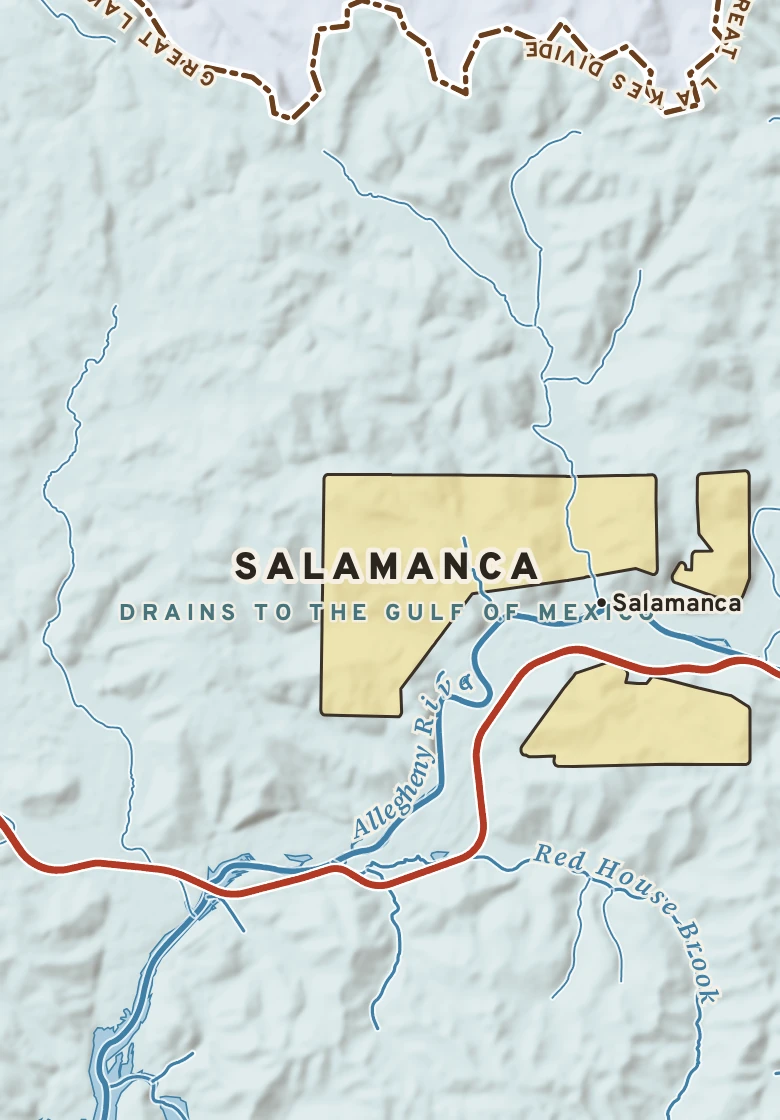 Atlas plate of Salamanca, New York.