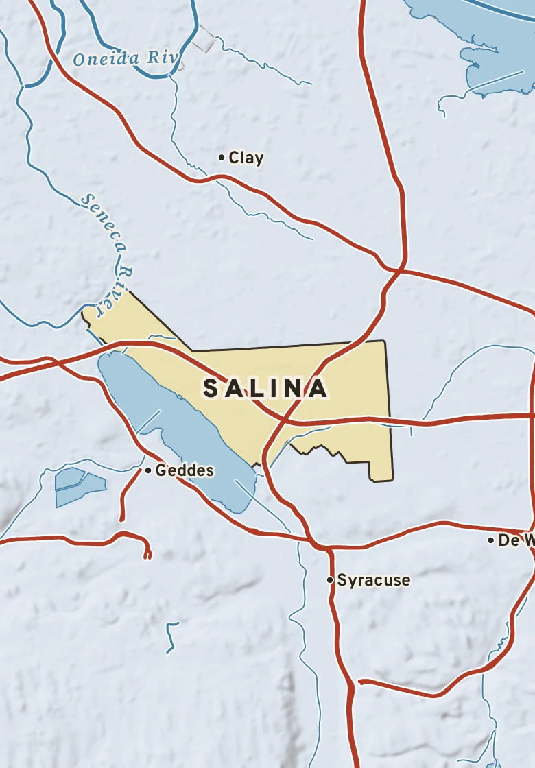 Atlas plate of Salina, New York.