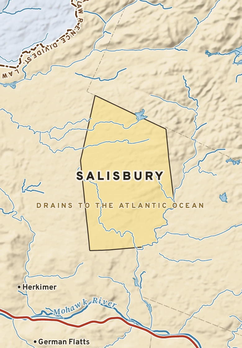 Atlas plate of Salisbury, New York.