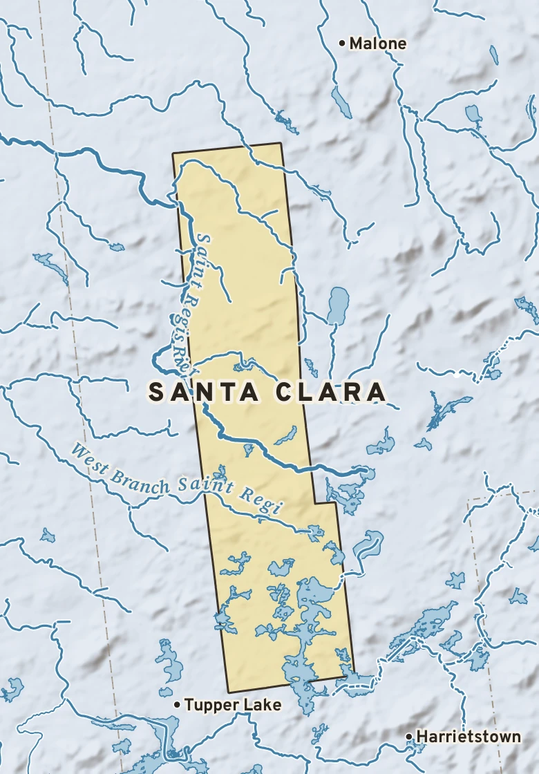Atlas plate of Santa Clara, New York.