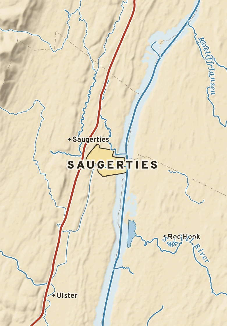 Atlas plate of Saugerties, New York.