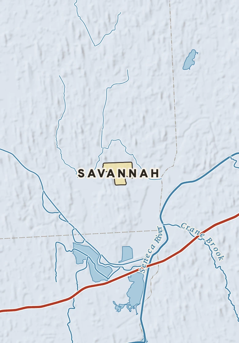 Atlas plate of Savannah, New York.