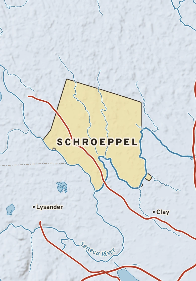 Atlas plate of Schroeppel, New York.