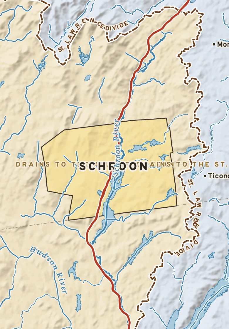 Atlas plate of Schroon, New York.
