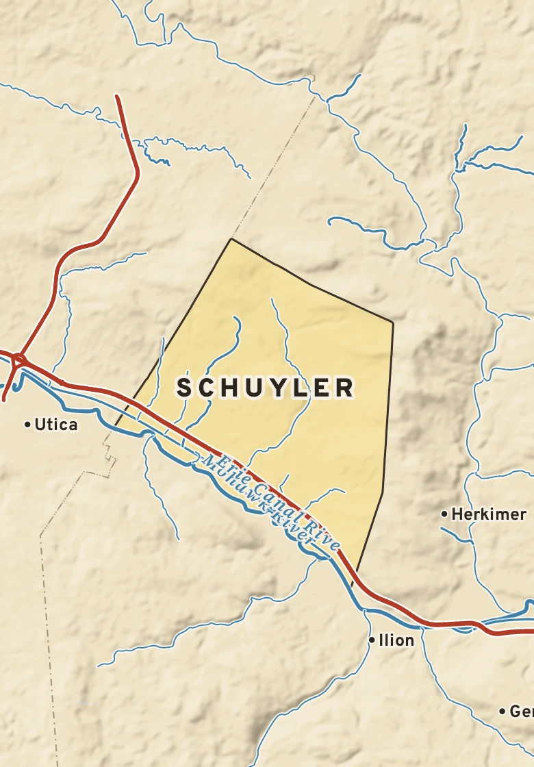 Atlas plate of Schuyler, New York.