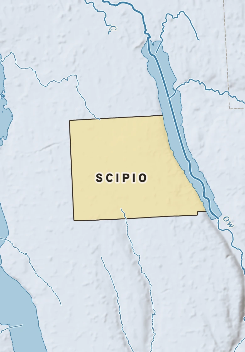 Atlas plate of Scipio, New York.