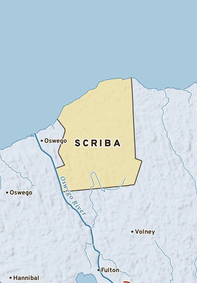 Atlas plate of Scriba, New York.
