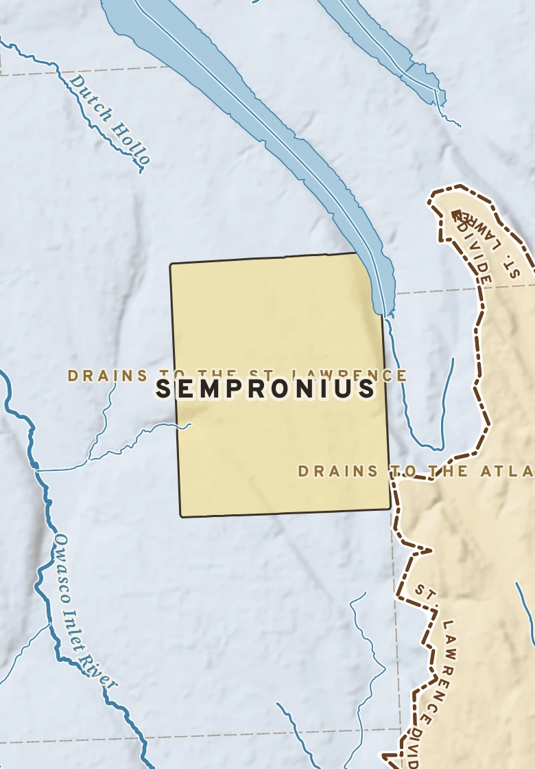 Atlas plate of Sempronius, New York.
