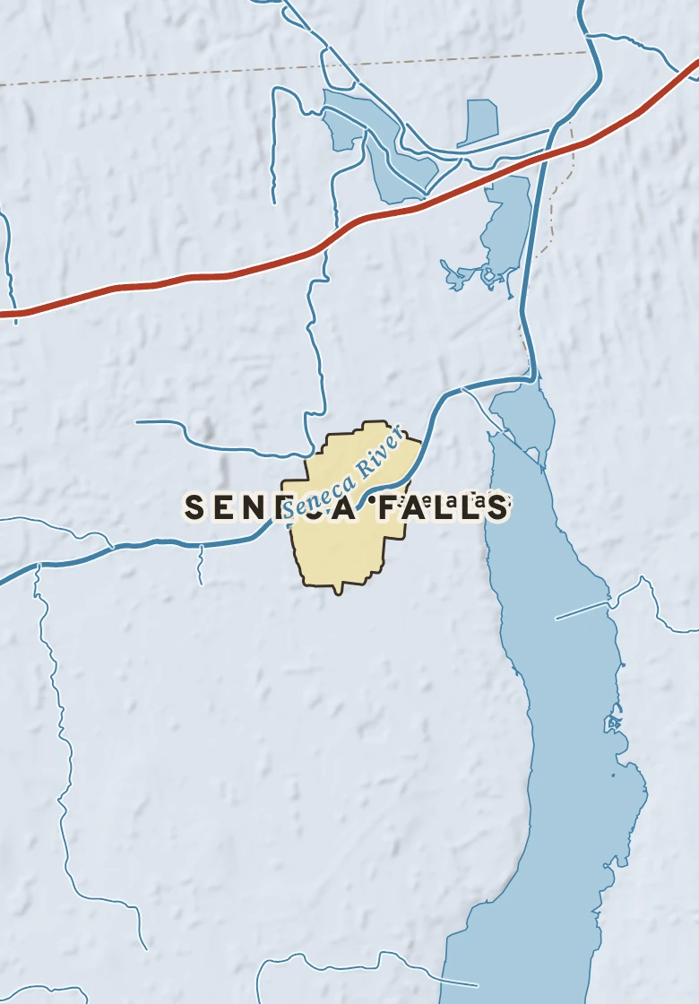 Atlas plate of Seneca Falls, New York.