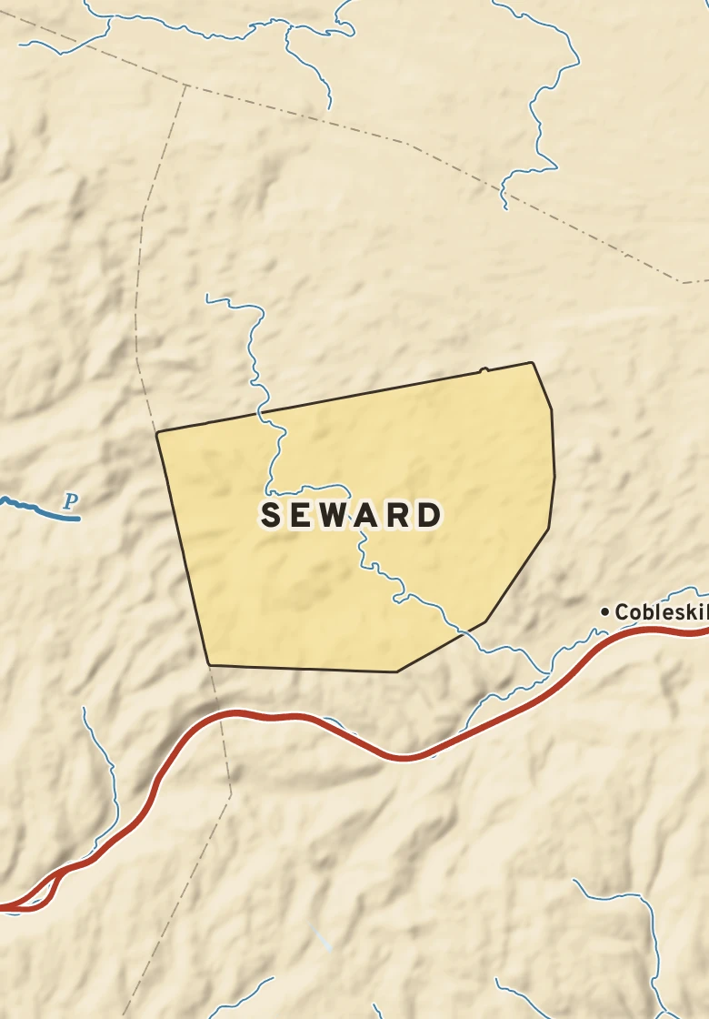 Atlas plate of Seward, New York.