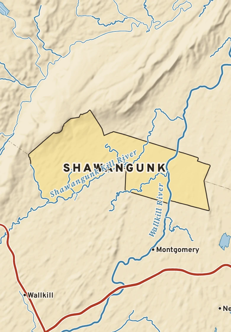 Atlas plate of Shawangunk, New York.