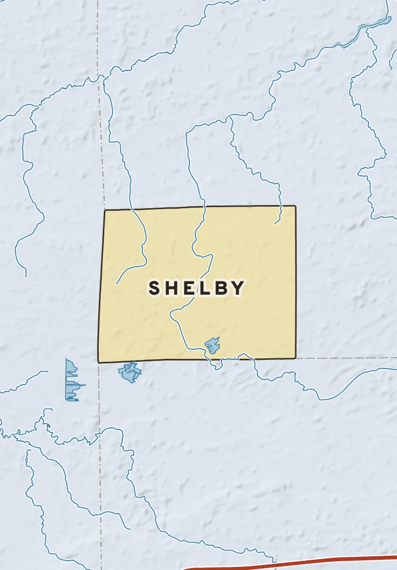 Atlas plate of Shelby, New York.