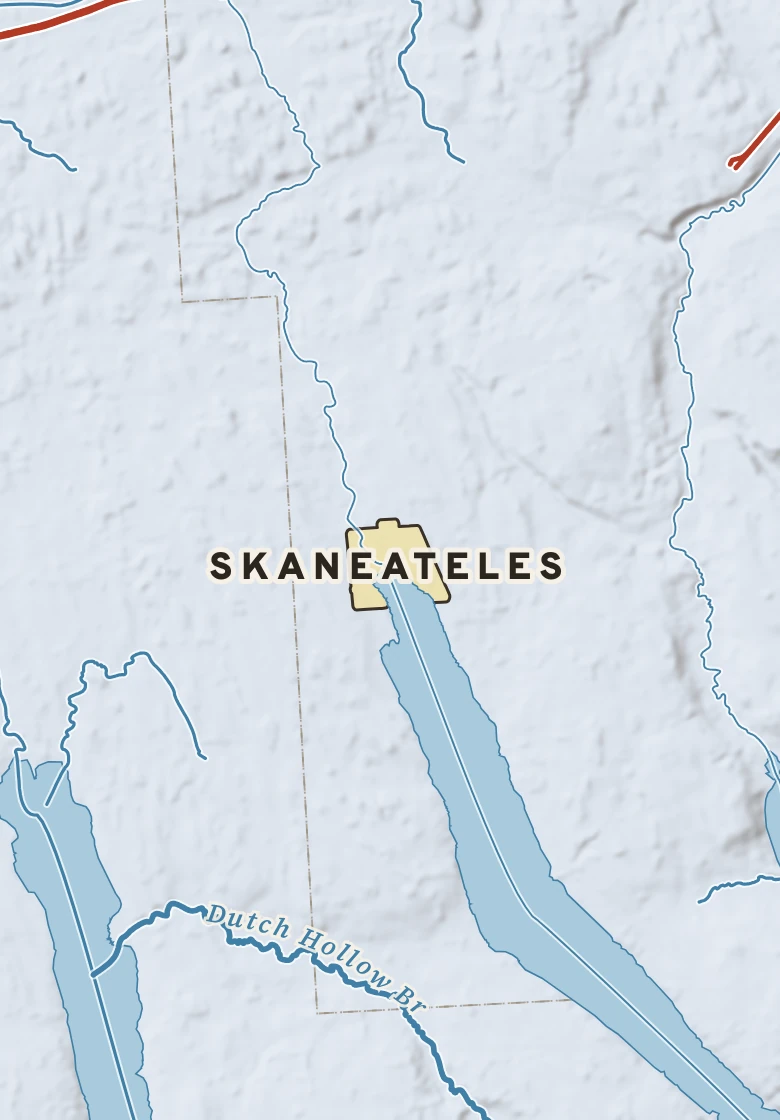 Atlas plate of Skaneateles, New York.