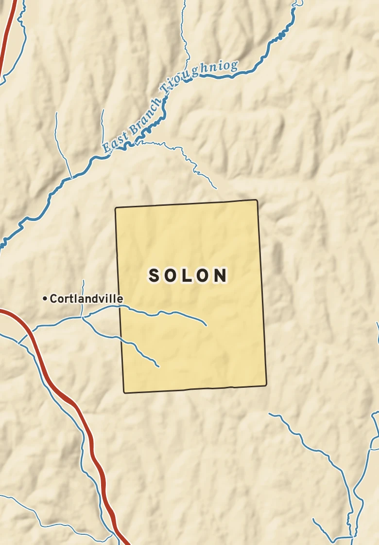 Atlas plate of Solon, New York.