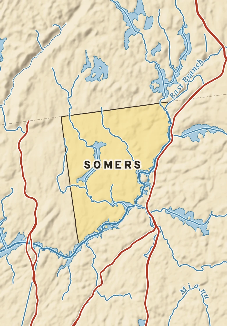 Atlas plate of Somers, New York.