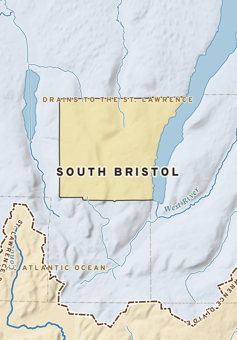 Atlas plate of South Bristol, New York.