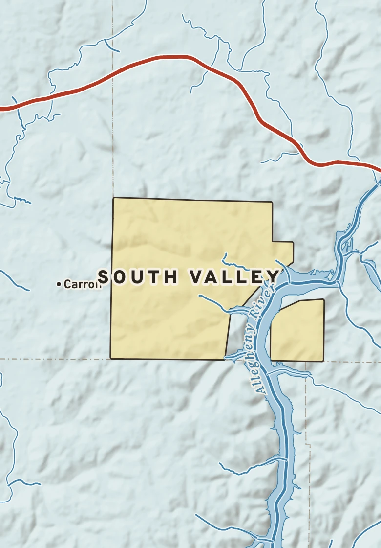 Atlas plate of South Valley, New York.