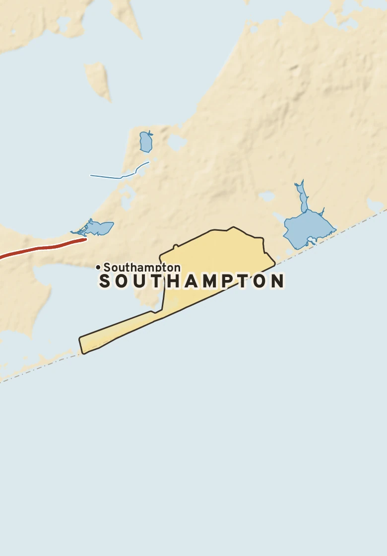 Atlas plate of Southampton, New York.