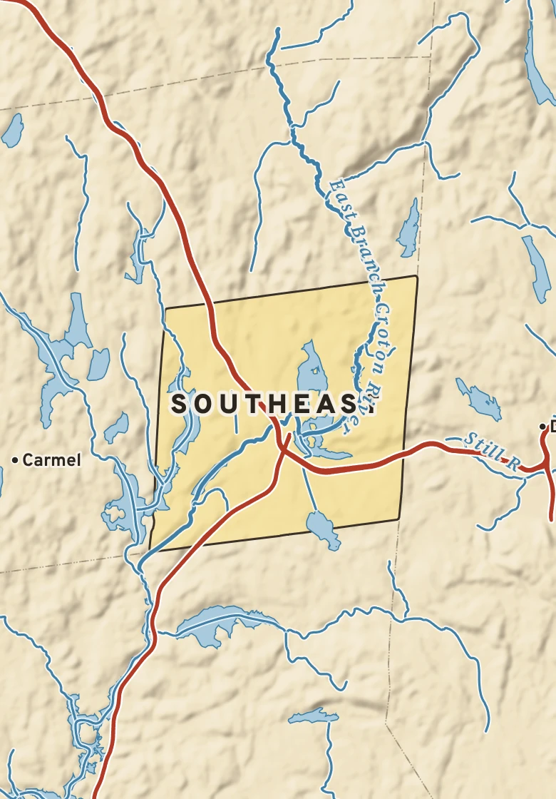 Atlas plate of Southeast, New York.