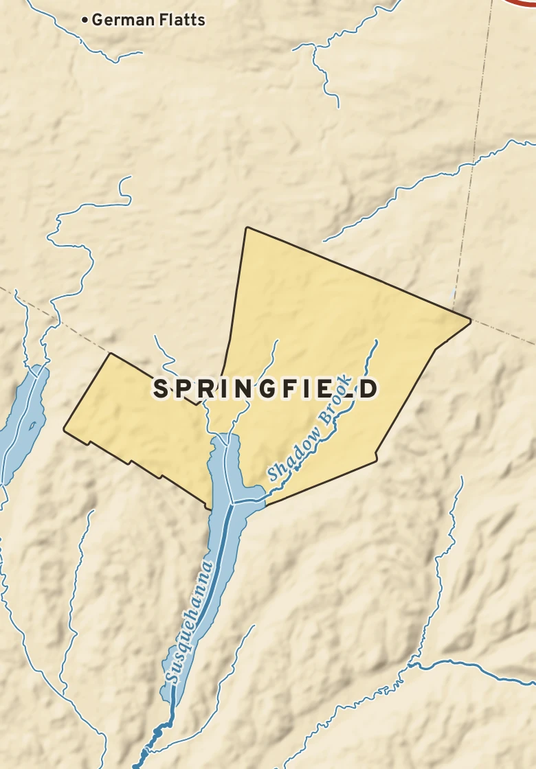 Atlas plate of Springfield, New York.