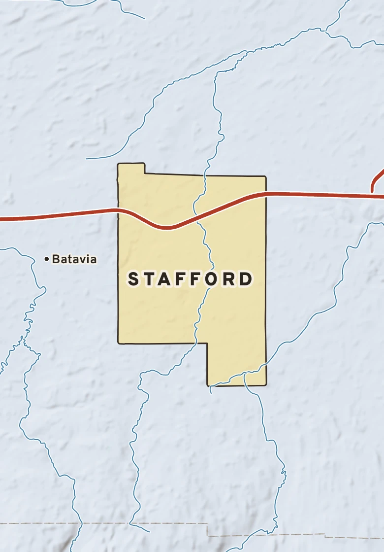 Atlas plate of Stafford, New York.