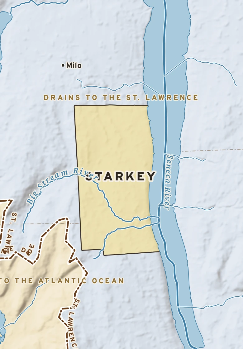 Atlas plate of Starkey, New York.