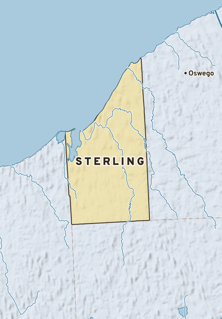 Atlas plate of Sterling, New York.